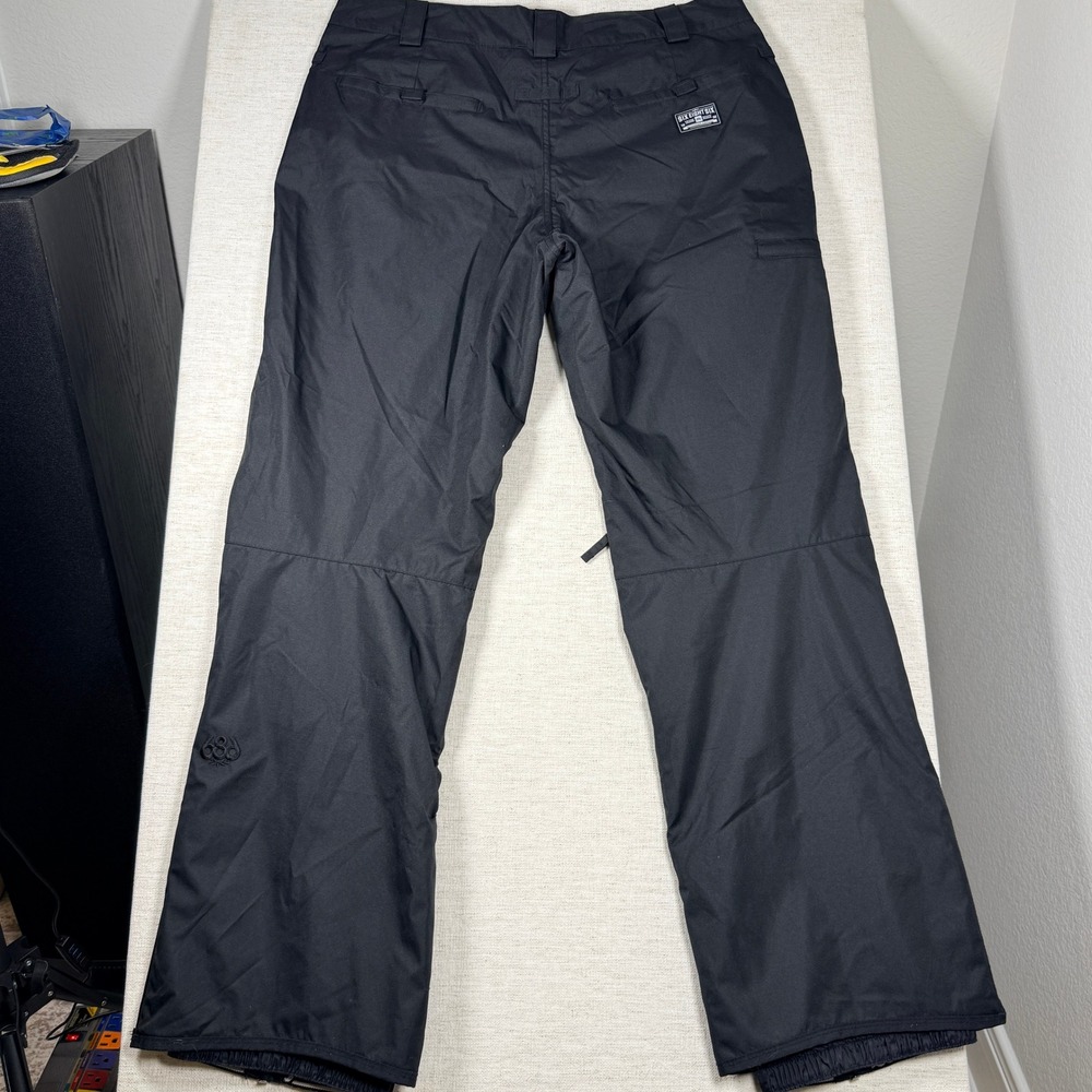 686 Snow Pants Men XL Black Excellent Authentic infiDRY Waterproof Cargo